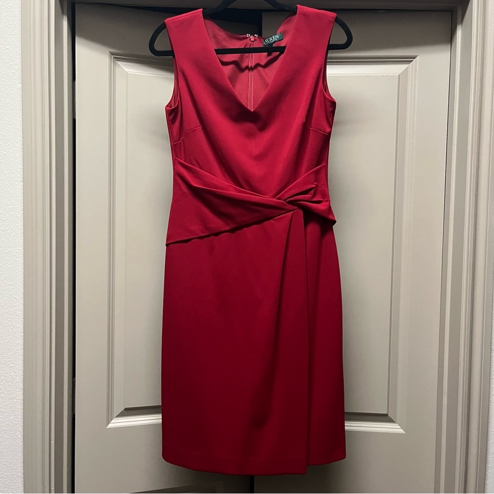 Ralph Lauren Red Midi Dress